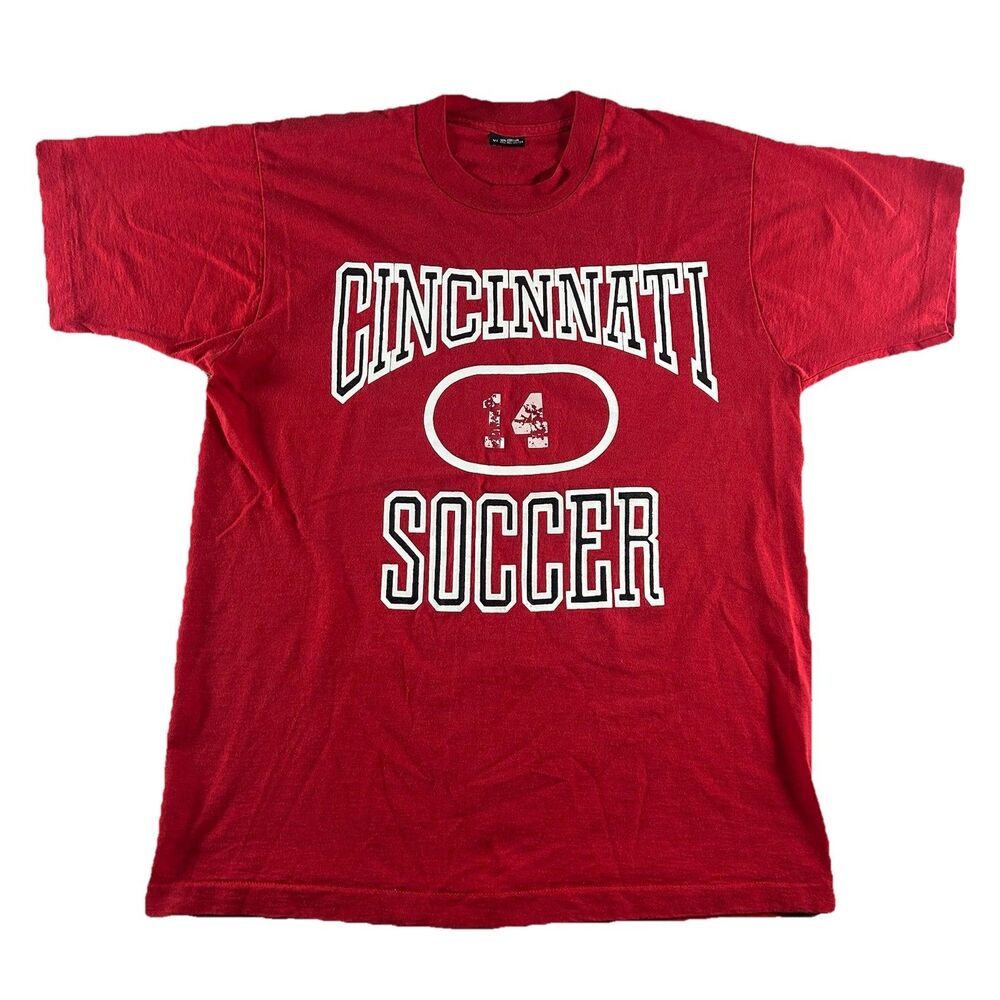 Vintage Cincinnati Bearcats Soccer Shirt Men’s  XL Red USA Single Stitch 90s